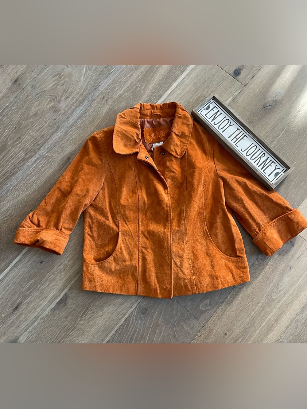 Live a Little LAL Russet Suede Swing Jacket